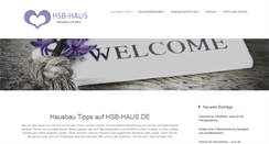 Desktop Screenshot of hsb-haus.de